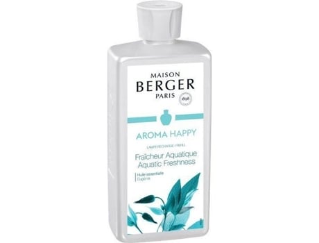 Aroma Happy Aquático Frescor Refill 500 Ml Para Lâmpada Berger Difusor - Maison Berger P