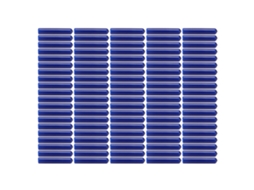 Capas De Tapa De Fim Azul Marinho Redondo Elástico Retardante À Chamas, 100 Unidades, 14mm