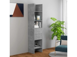 Vidaxl Estante 40x35x180 Cm Contraplacado Cinzento Cimento
