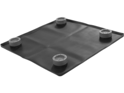 Focket Mini Tapete de Silicone para Geladeira, Bandeja Coletora de Gotejamento À Prova Vazamentos, Tapete com 4 Pes de