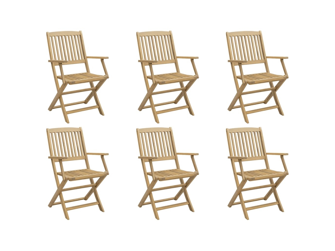 Folding Chair, Folding Chairs Vidaxl Marrom Madeira De Acácia (n/a)