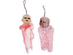 Kit de 2 Fantasmas Decorativos para Pendurar, Ideais para o Halloween no Jardim. Inclui um Pequeno Pingente de Fantasma CHABERLU