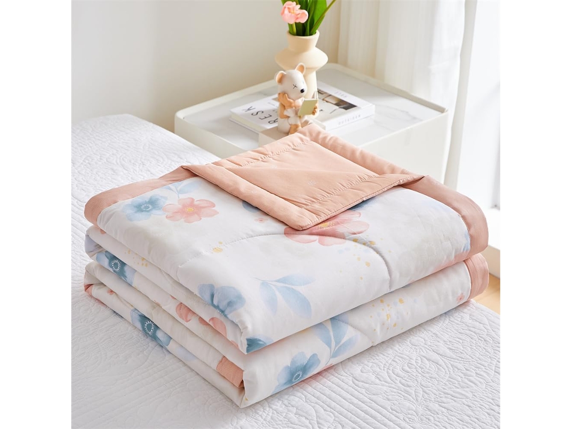 Colcha Acolchoada Fansu Capa de Cama Manta para Ar Condicionado Edredom Conjunto 100% Algodão Sofá com Estampa