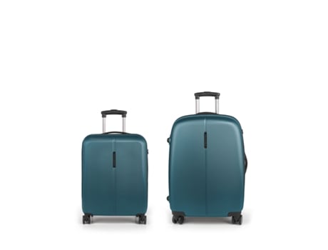 Conjunto de 2 Malas de Viagem GABOL Cabine e Média Expansíveis Paradise XP rígidas Turquesa (67x48x27 cm - 105 L)