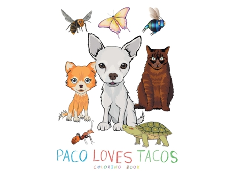 Livro Paco Loves Tacos Coloring Book de Michael Scott Kenney (Inglês)