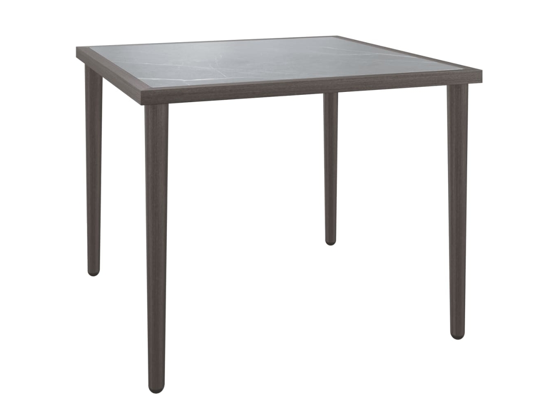 Maison Exclusive - Mesa De Jardim 48x48x37 Cm Aço Cinzento