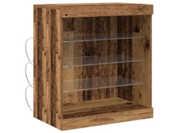 Conjunto 1 Buffet Moderno Vidaxl Castanho Derivados De Madeira (60,5 X 37 X 67 Cm)