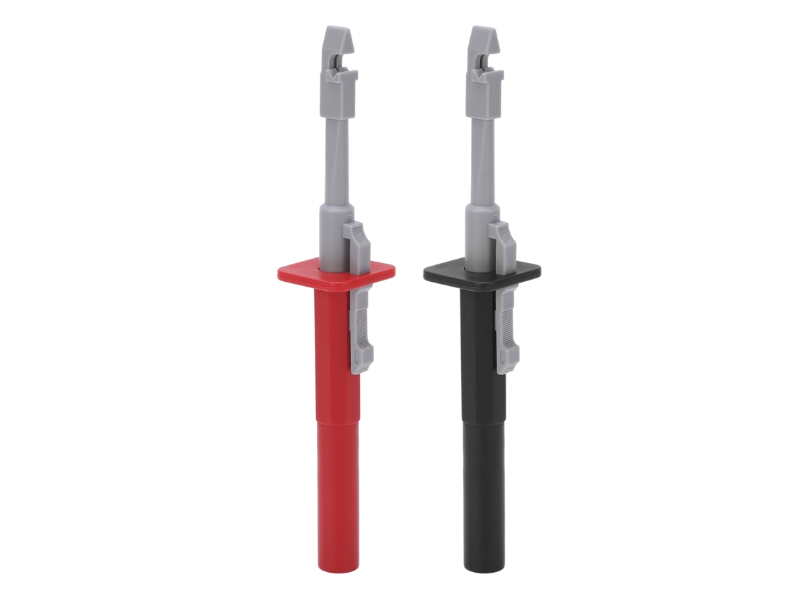 Sonda Clip Perfurador Fio Conector 4mm Vermelho Preto
