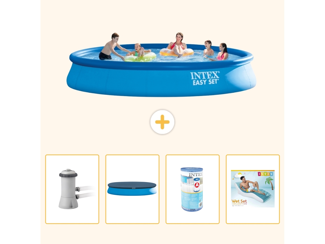 Intex Piscina Easy Set Redonda - 457x84 Cm - 5-peças S287