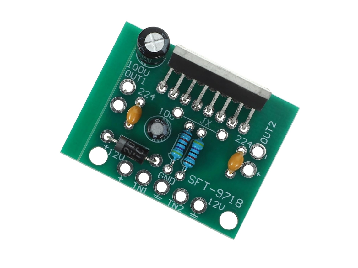Módulo Amplificador De Potência Estéreo De Dois Canais 12v Dc 15w