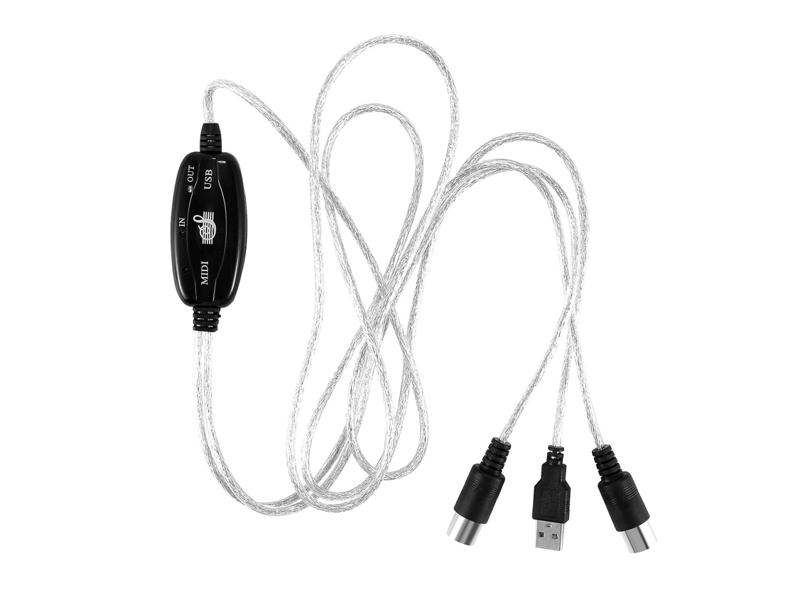 Cabo adaptador conversor MIDI de entrada/saída USB para PC para teclado musical Slowmoose