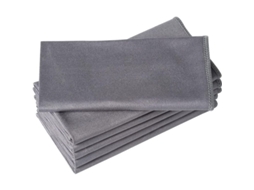 6 Pano Microfibra Limpeza Vidro 40x40cm S/MARCA