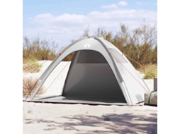 Vidaxl Tenda De Praia Impermeável Cinzento