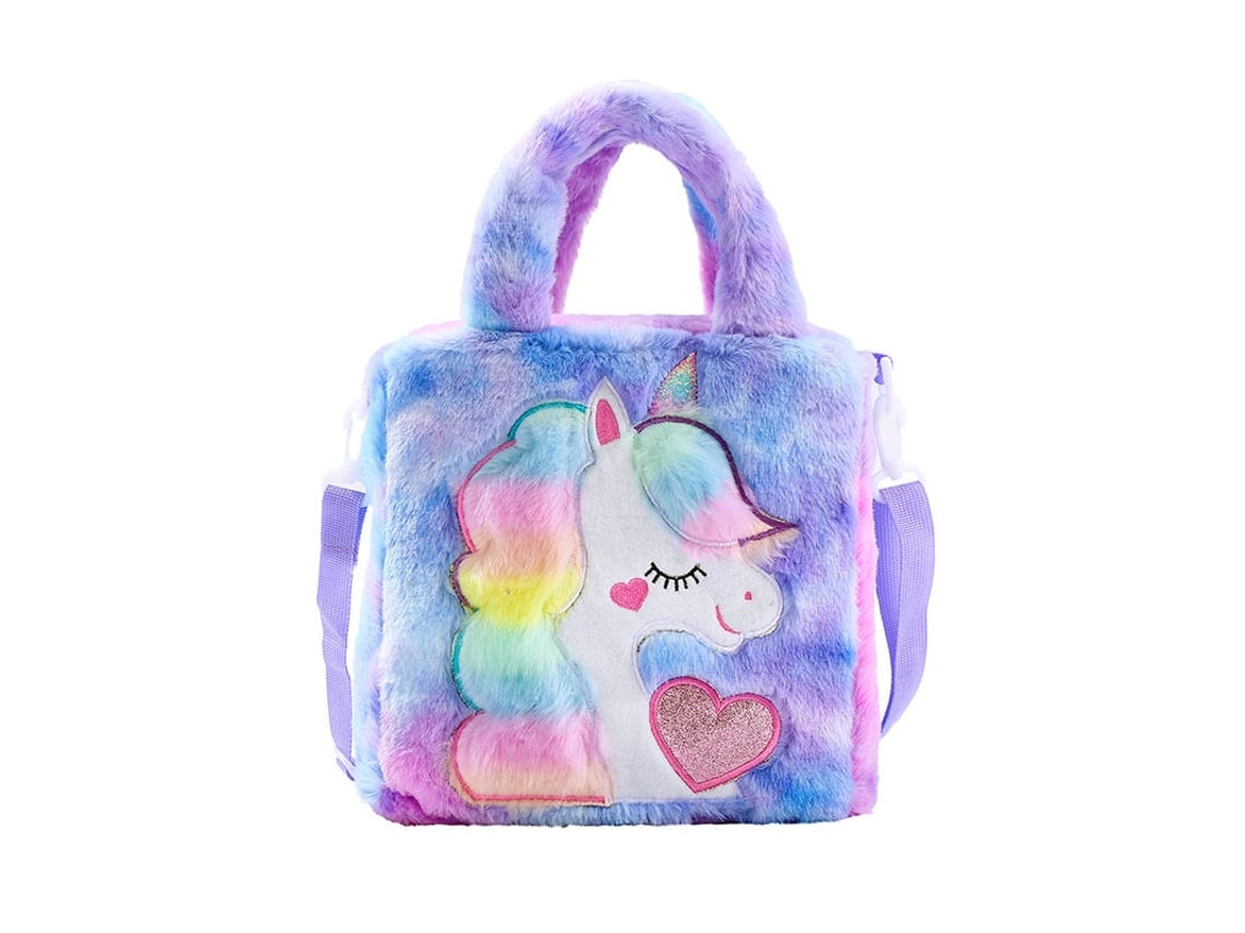 Bolsa Infantil Feminina com Estampa de Unicórnio, Bolsa de Ombro BRILVIBERA
