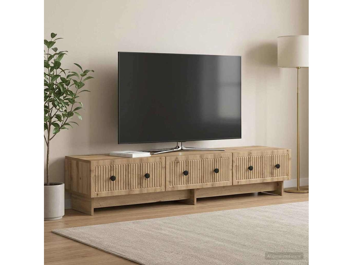 Vidaxl Gabinete para Tv Carvalho Arttisan 147 X 34,5 X 30 Cm