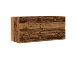 Sink Cabinet, Sink Cabinets Vidaxl Marrom Madeira Processada (100 X 38.5 X 45 Cm)