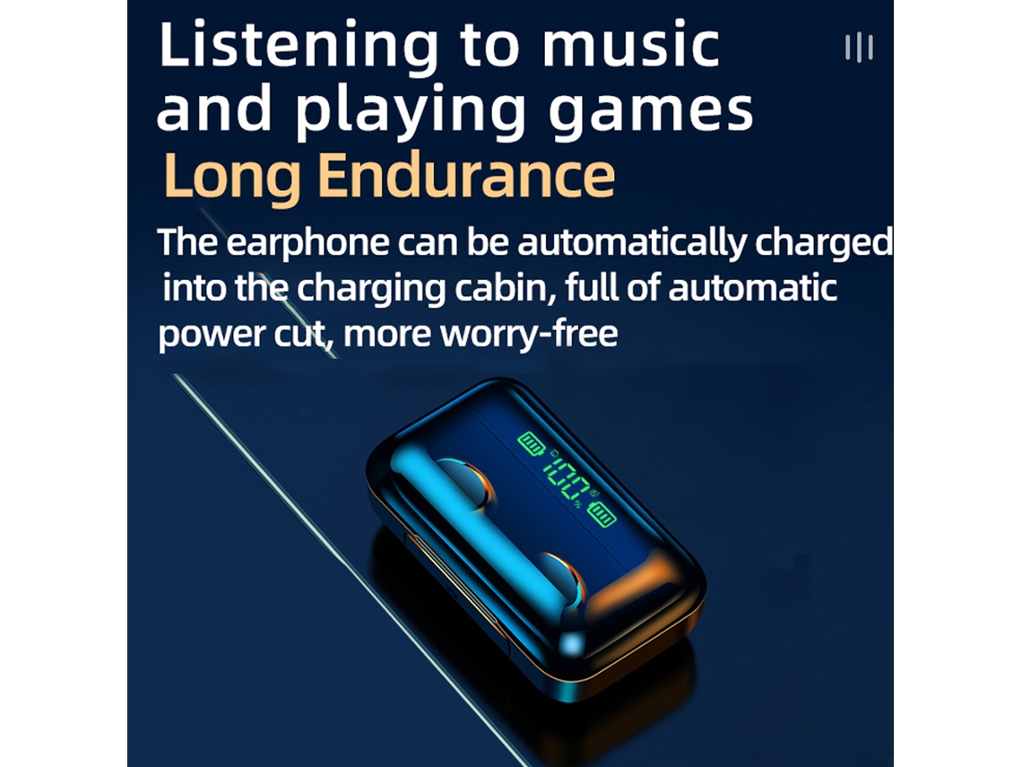 Fones Bluetooth Laxiscreed Com Duplo Display De Bateria E Controle Táctil 5.0