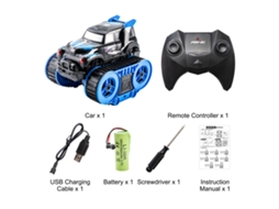 Carro aquático e terrestre com controle remoto, 4wd 2.4ghz, brinquedo para caminhão todo terreno para meninos e meninas