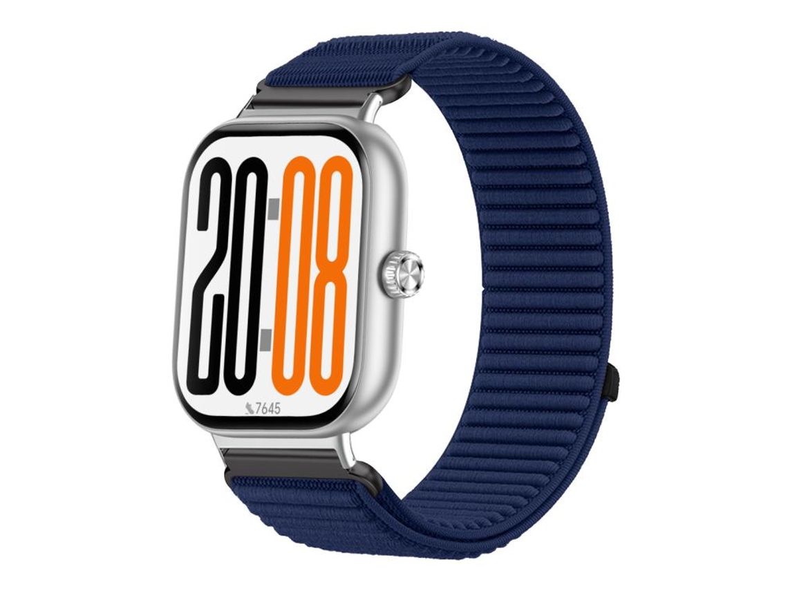 Bracelete para Honor Watch X5 Nylon trançado com fecho de velcro interface metálica azul XIAOMOYU