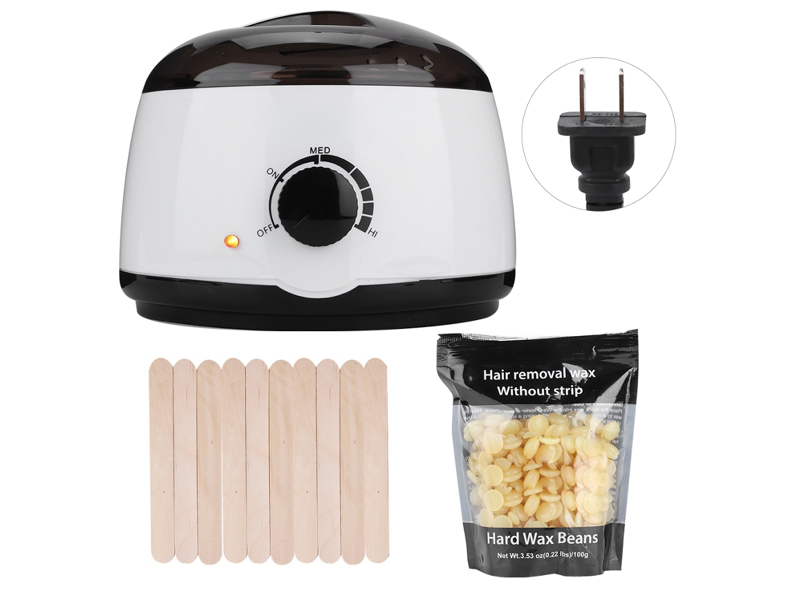 Kit De Depilação Com Cera Quente Máquina Remove Pelo