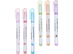 Conjunto De Marcadores Fluorescentes Roller Para Estudantes, 6 Peças