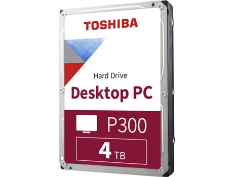 Disco Interno HDD TOSHIBA P300 (4 TB - SATA 6 Gb/s)
