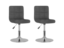Dining Chair, Dining Chairs Vidaxl Cinzeto Tecido (n/a)