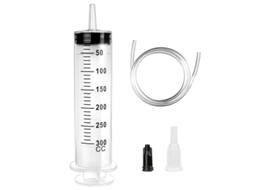 Jeringa Reutilizável De 300ml Com Cateter Para Laboratório, Industrial, Jardinagem E Alimentação De Animais De Estimação
