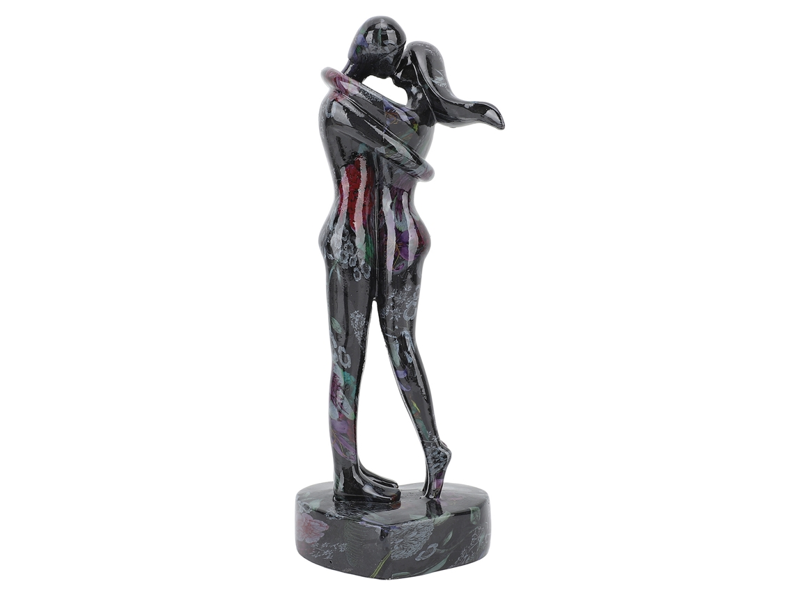 Estátua de Namorados em Resina com Rosas | S/MARCA