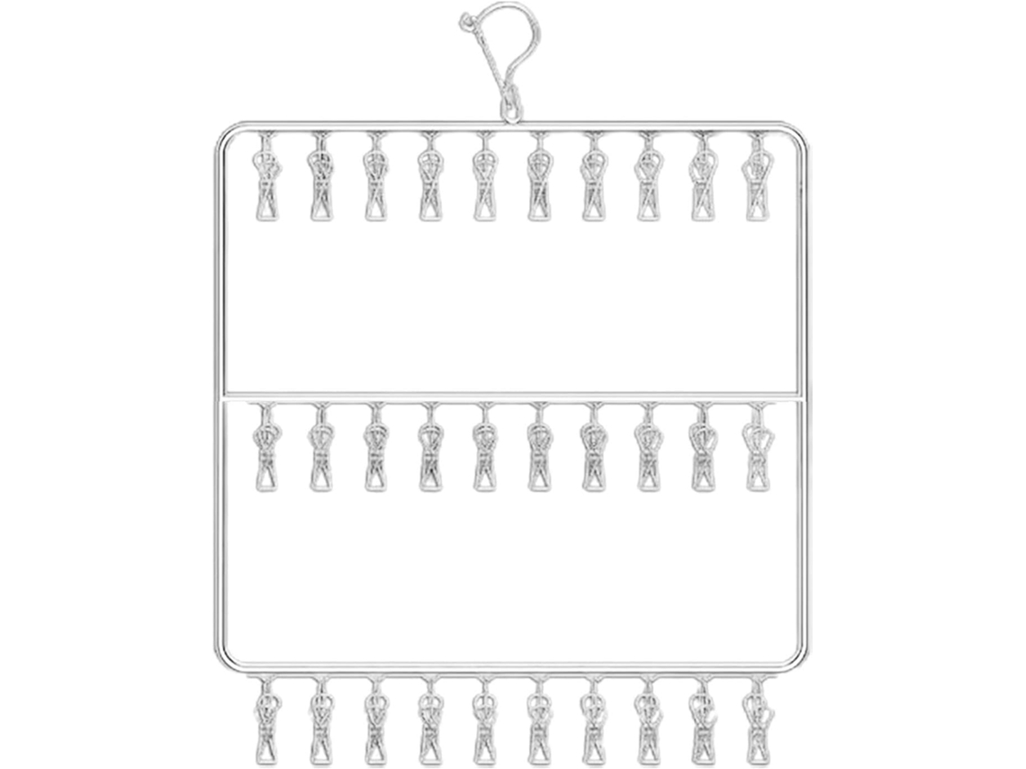Cabides com Prendedores, para Armário Multifuncionais de Aço Inoxidável, Varal Secar Roupa, Pendurar CHABERLU