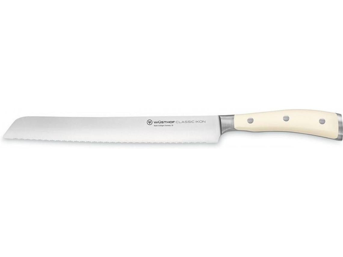 Faca de Cozinha de Pão Serrilha Dupla WUSTHOF Ikon Creme (23 cm)