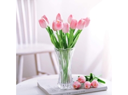 12 Tulipas Artificiais de Látex, Buquê de Noiva Artificial AQUAFORGE