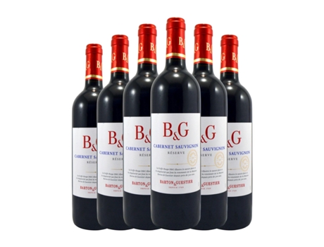Vinho BARTON & GUESTIER Cabernet Sauvignon Vin de Pays d'Oc Reserva (0.75 L - 6 Unidades)