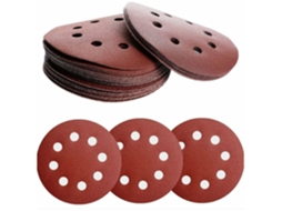 Conjunto de 24 discos lixa 125 Mm para lixadeira excêntrica BRILVIBERA