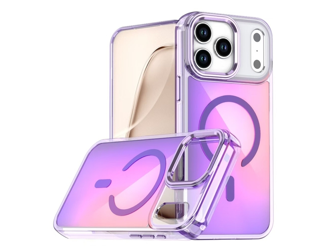 Capa De Tpu Magsafe Para Iphone 17 Pro Que Muda De Cor - Roxa
