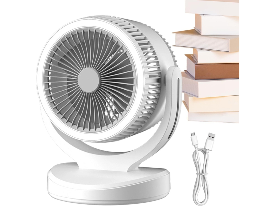 Ventilador De Mesa Portátil 2 Em 1 Sem Hélices Com Umidificador