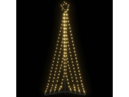 Vidaxl Led Árvore De Natal 339 Leds Branco Quente 182 Cm