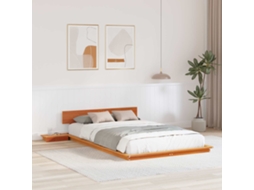 Vidaxl Estrutura Da Cama Castanho 120 X 200 Cm Madeira