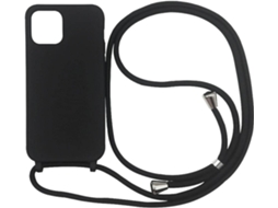 Cabo Telefônico De Silicone Com Fio E Capa - Preto