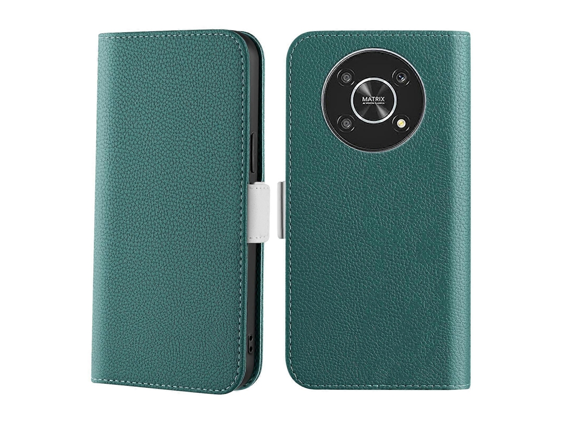 Capa De Celular For Honor Magic4 Lite Em Couro Com Textura De Lichia Na Cor Doce.