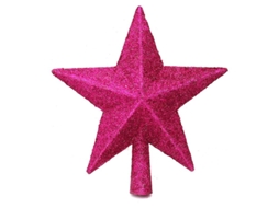 Omni cimborrio de Árvore de Natal com Estrela de Purpurina Cor Rosa para Decoração Festiva e Criativa