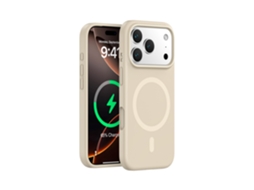 (cor Café, Para Iphone 17 Pro Max) Capa Magnética Resistente Para Iphone, Em Silicone Líquido De Cor Sólida, Com Design Simples.