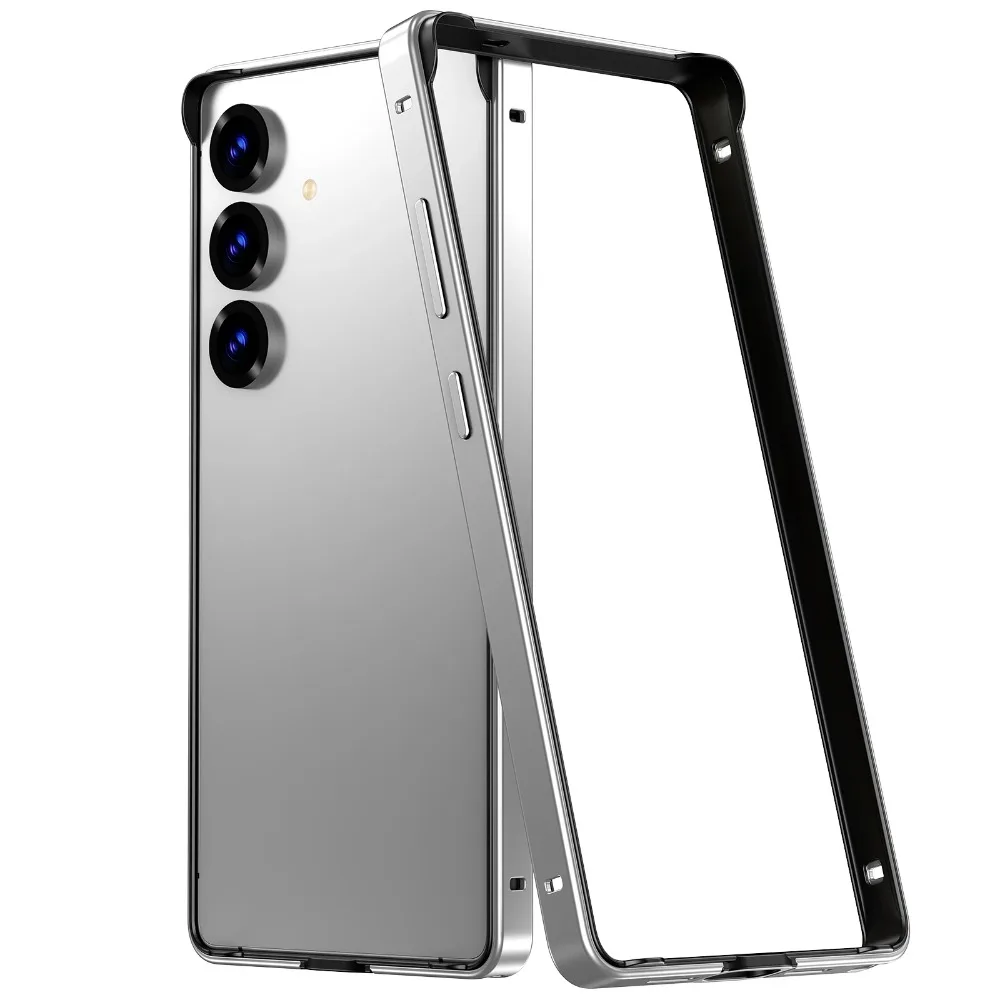 (prateado, Galaxy S24) Capa Para Celular Com Estrutura Em Liga De Alumínio, Leve E Com Boa Dissipação De Calor, Oferecendo Forte Proteção.