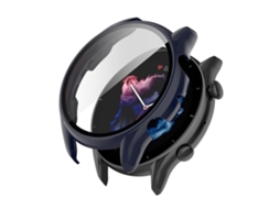 Capa Protetora De Tela Para Smartwatch Amazfit Gtr3 Com Película Integrada Azul