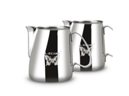 Espumador De Leite De Nível Barista, Cafeteira Expresso Profissional De Aço Inoxidável Com Marcação Dupla E Precisão Para Casa E Escritório Aquaforge