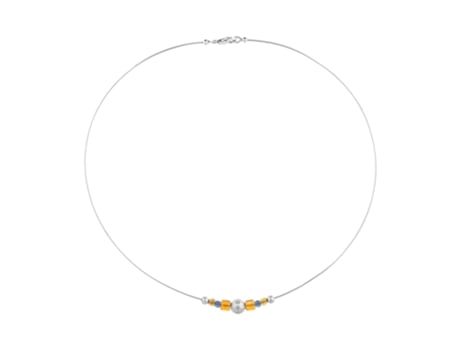 Gargantilha com Fio de Cristal Swarovski em Prata Esterlina Moly PLATA ÚNICA