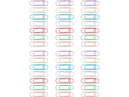 Clips de metal Nuobesty para lápis e canetinhas, porta-lápis de metal para planner, 70 peças multicoloridas em dourado e rosa.