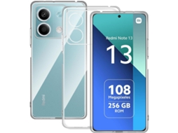 Lurelia Kit Proteção Para Xiaomi Redmi Note 13 4g, Capa Tpu Transparente E Vidro De Ecrã