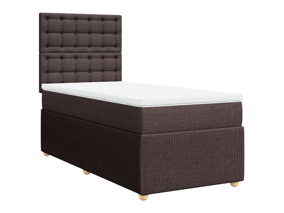 Box Spring Bed, Box Spring Beds Vidaxl Marrom Tecido (90 X 200 Cm)