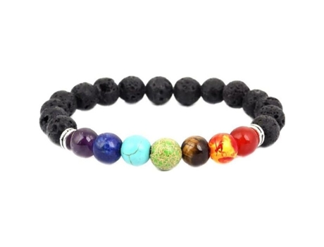 7 Pulseira De Cura Difusor De Chakra Com Pedra Natural Para Homens E Mulheres 1pc Laancoo